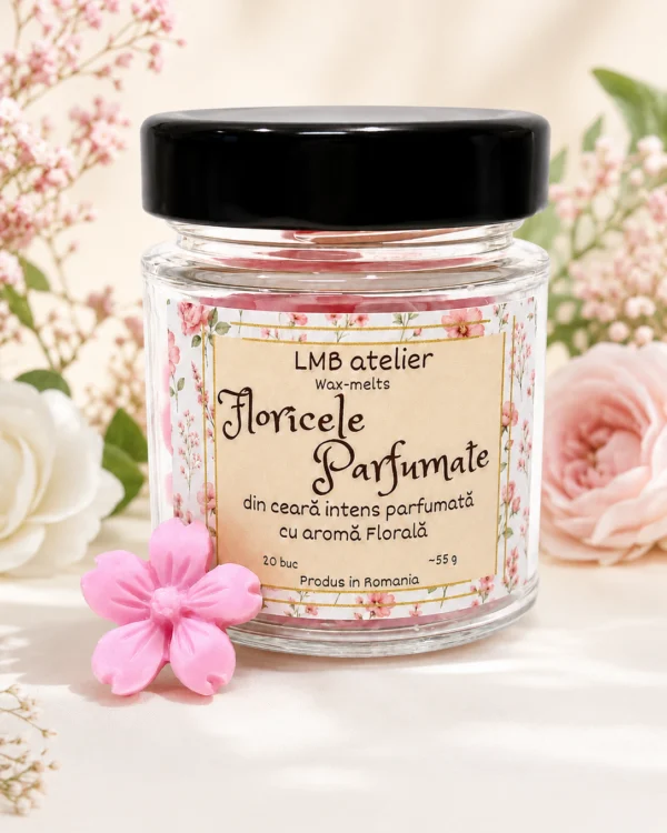 Floricele Wax Melts din Ceară de Soia – Aromă Florală Intensă